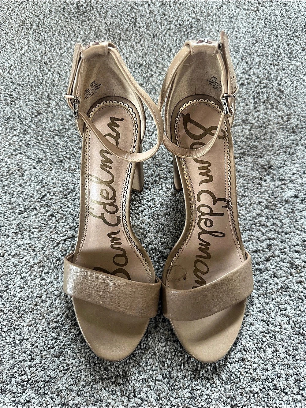 Sam Edelman Yaro Block Heel Sandal Brown US 7.5M